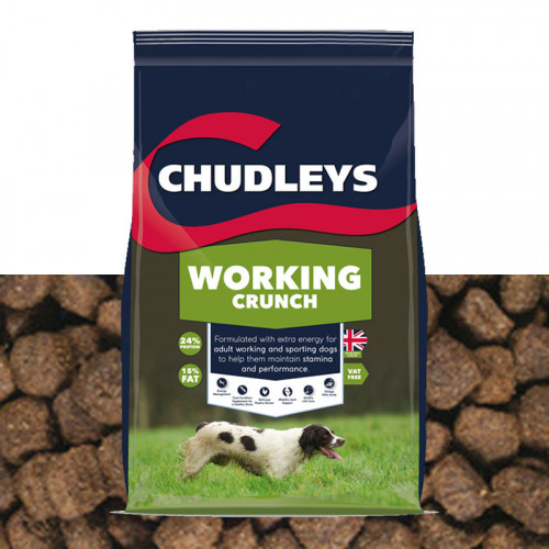 Chudleys working hot sale crunch dog food